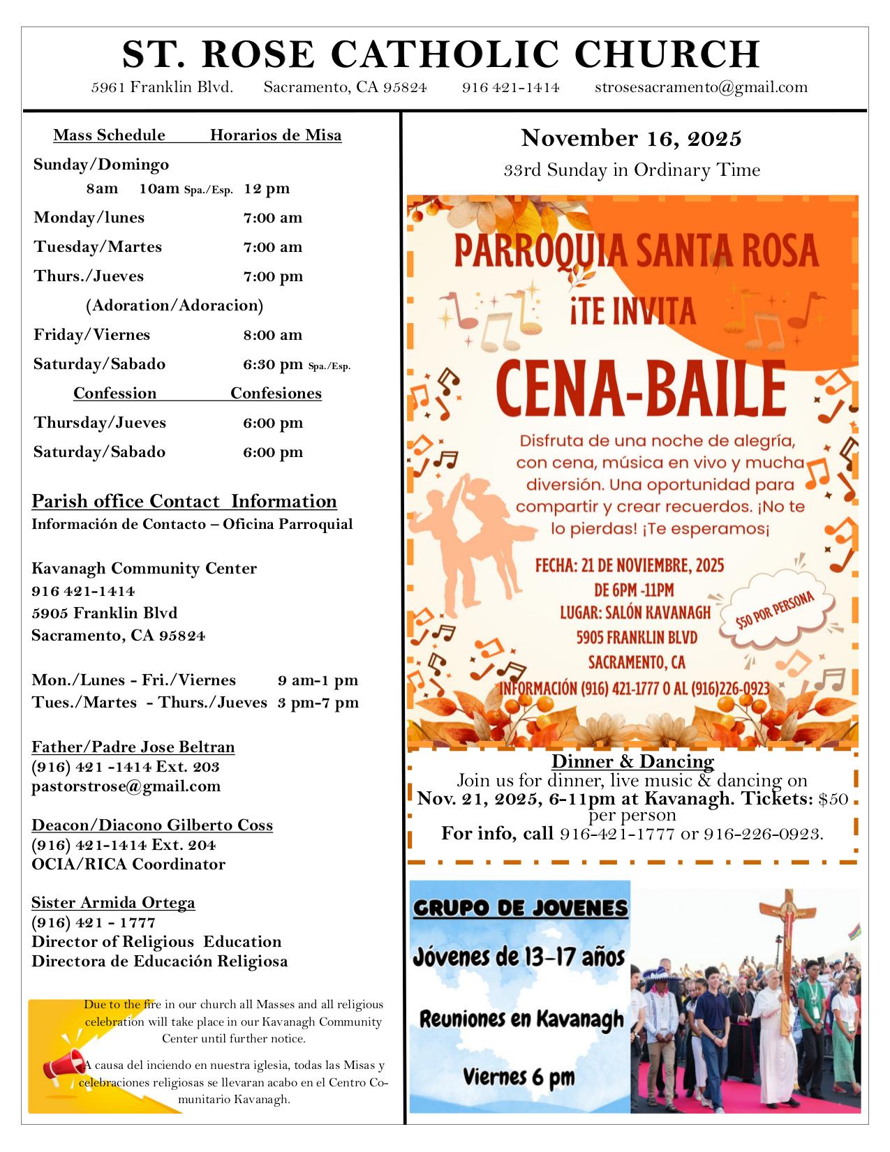 november 16, 2025 Bulletin