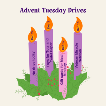 ADVENT TUESDAY DRIVES
