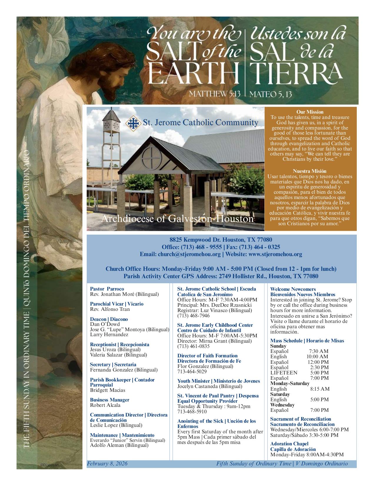 february 8, 2026 Bulletin