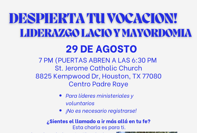 Despierta tu vocacion! Liderazgo Lacio y Mayordomia