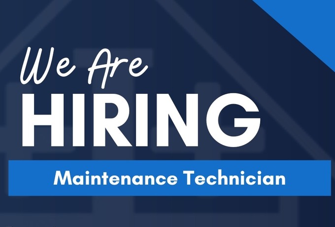 We are Hiring: Maintenance Technician