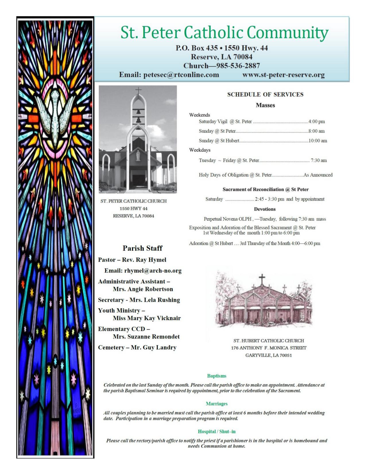 august 3, 2025 Bulletin