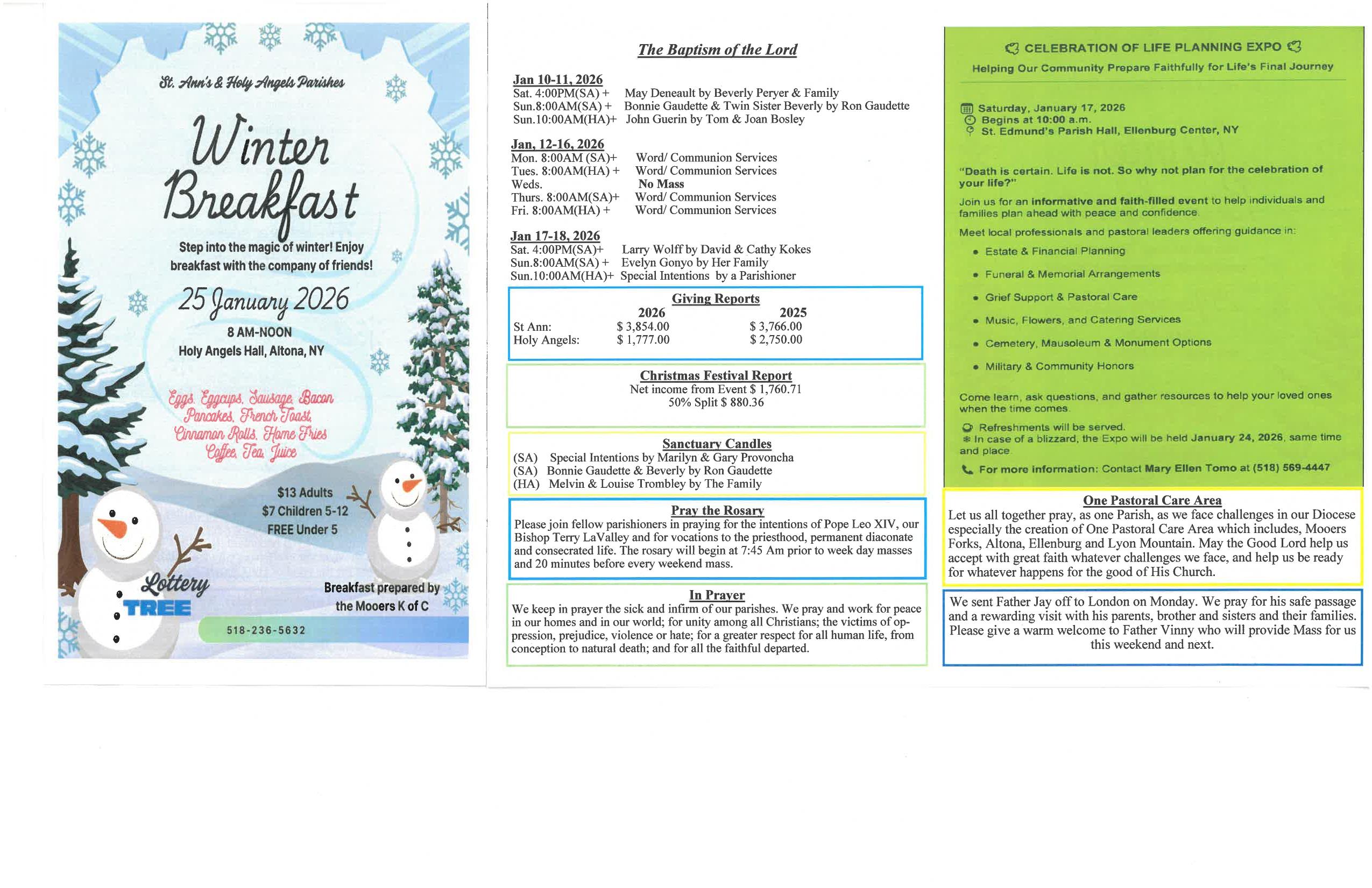 january 11, 2026 Bulletin