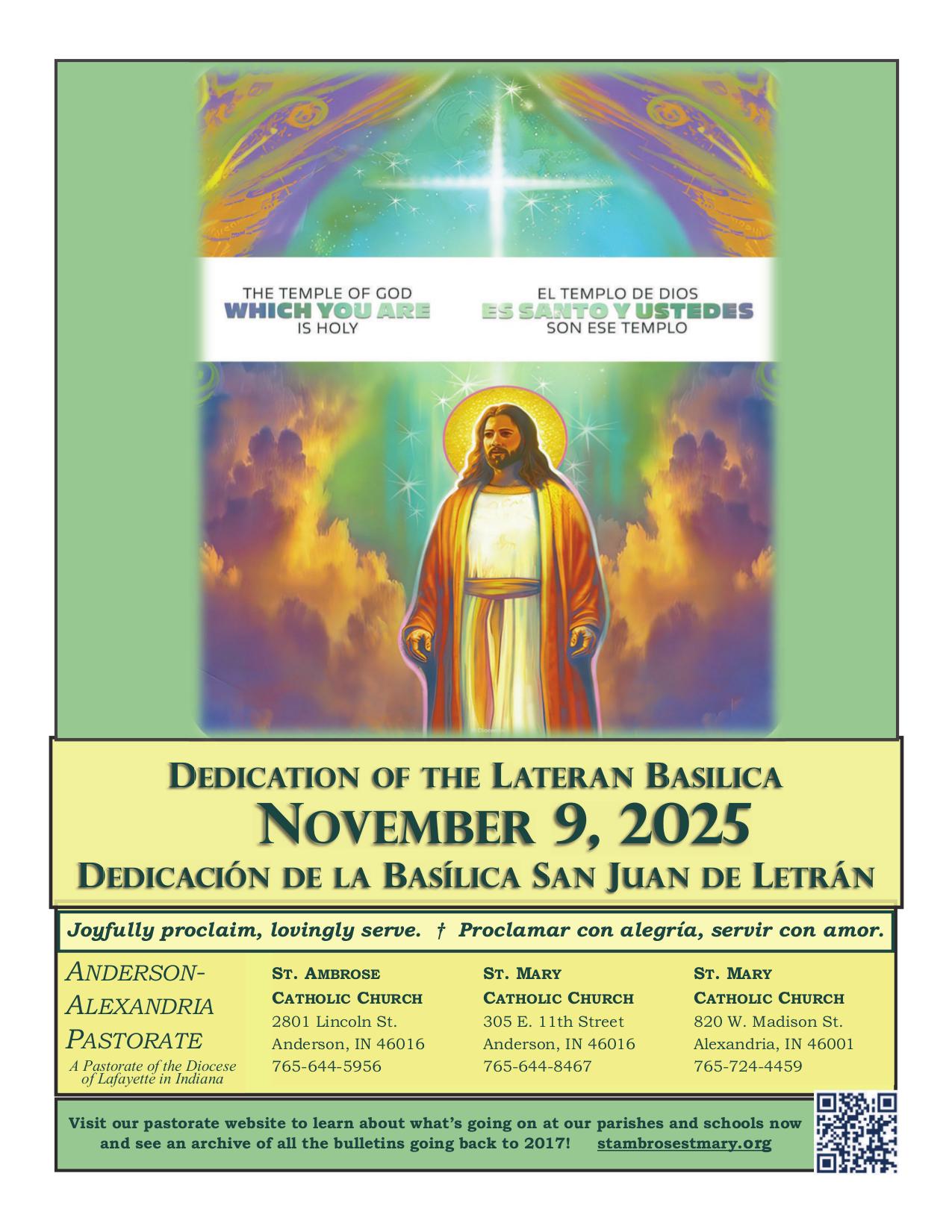 november 9, 2025 Bulletin