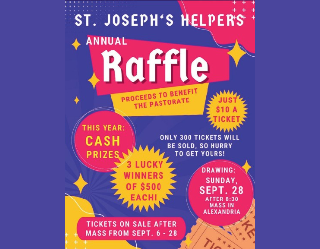 St. Joseph’s Helpers Annual Raffle