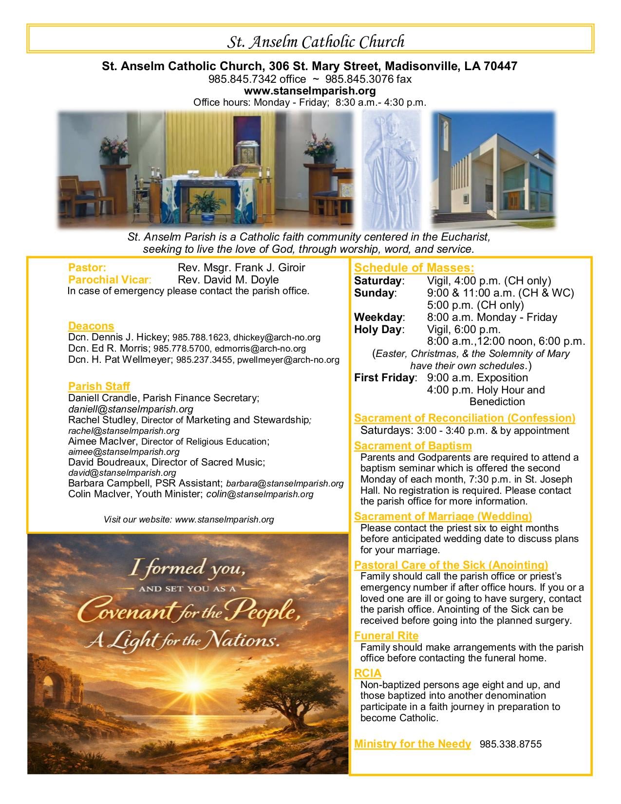 january 11, 2026 Bulletin