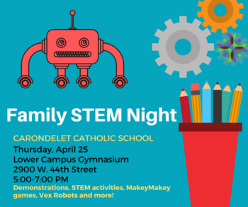 Family STEM Night- Thursday, April 25