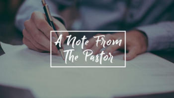A Note from Fr. Golas: Pastoral Staff