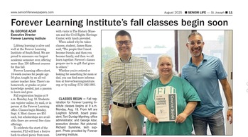 FLI in Senior Life Newspaper