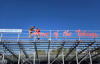 Work begins on new VASJ bleachers, press box