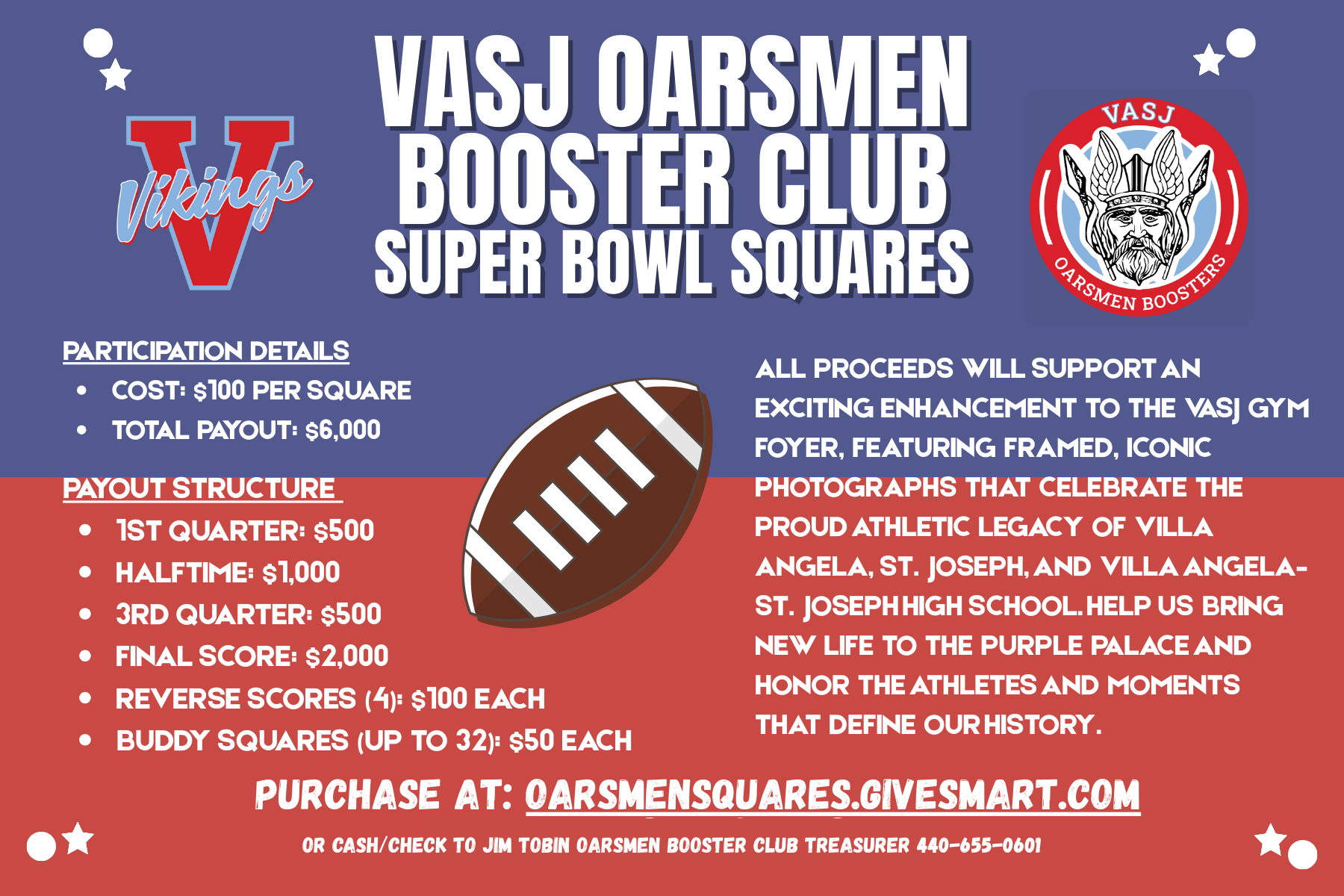 Oarsmen Super Bowl Squares