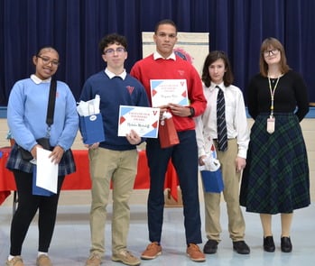 VASJ students receive Faces of Our Founders Award