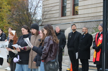 Interfaith Witness for Migrants and Refugees: A procession from Holy Cross to City Hall