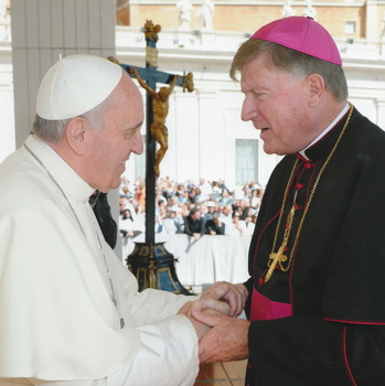 Bishop McManus remembers pope hours after death