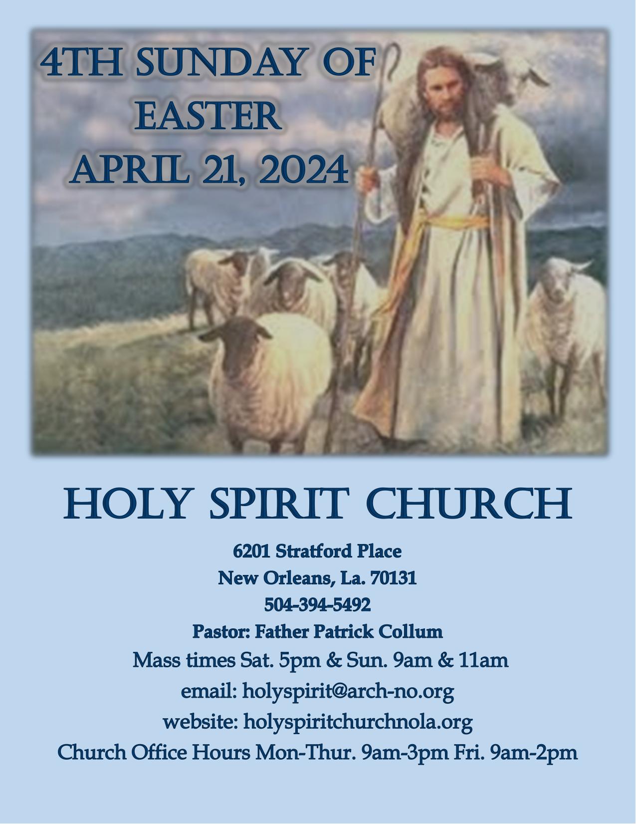 april 21, 2024 Bulletin