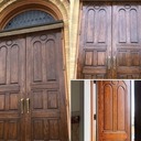 Church's Newly Refinished Front Doors!!