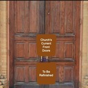 Update - Queen of Peace Wooden Front Doors