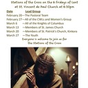 Stations of the Cross on the 6 Fridays of Lent  at St. Vincent de Paul Church at 6:30pm