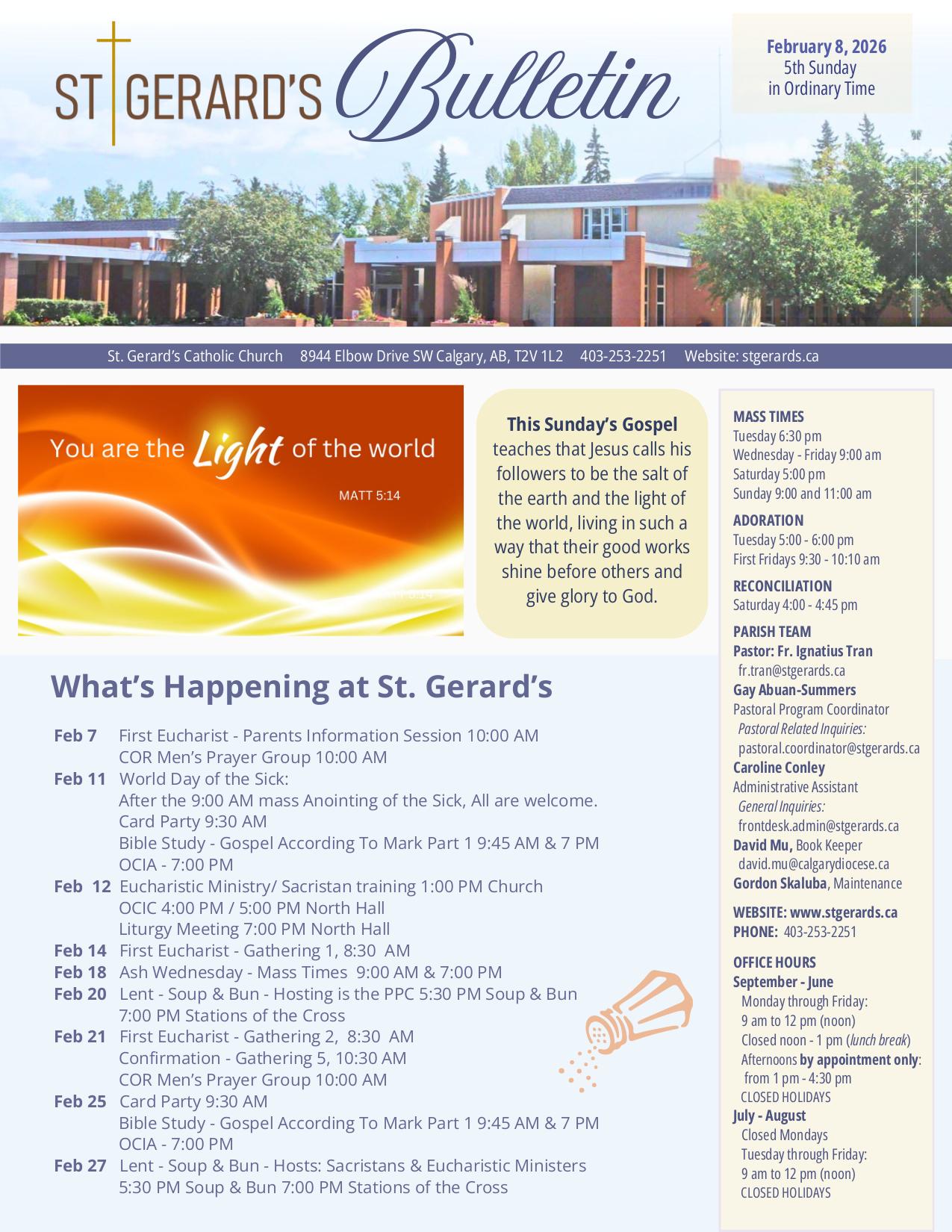 february 7, 2026 Bulletin