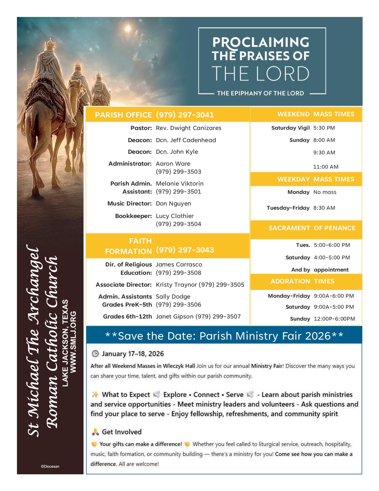 january 4, 2026 Bulletin