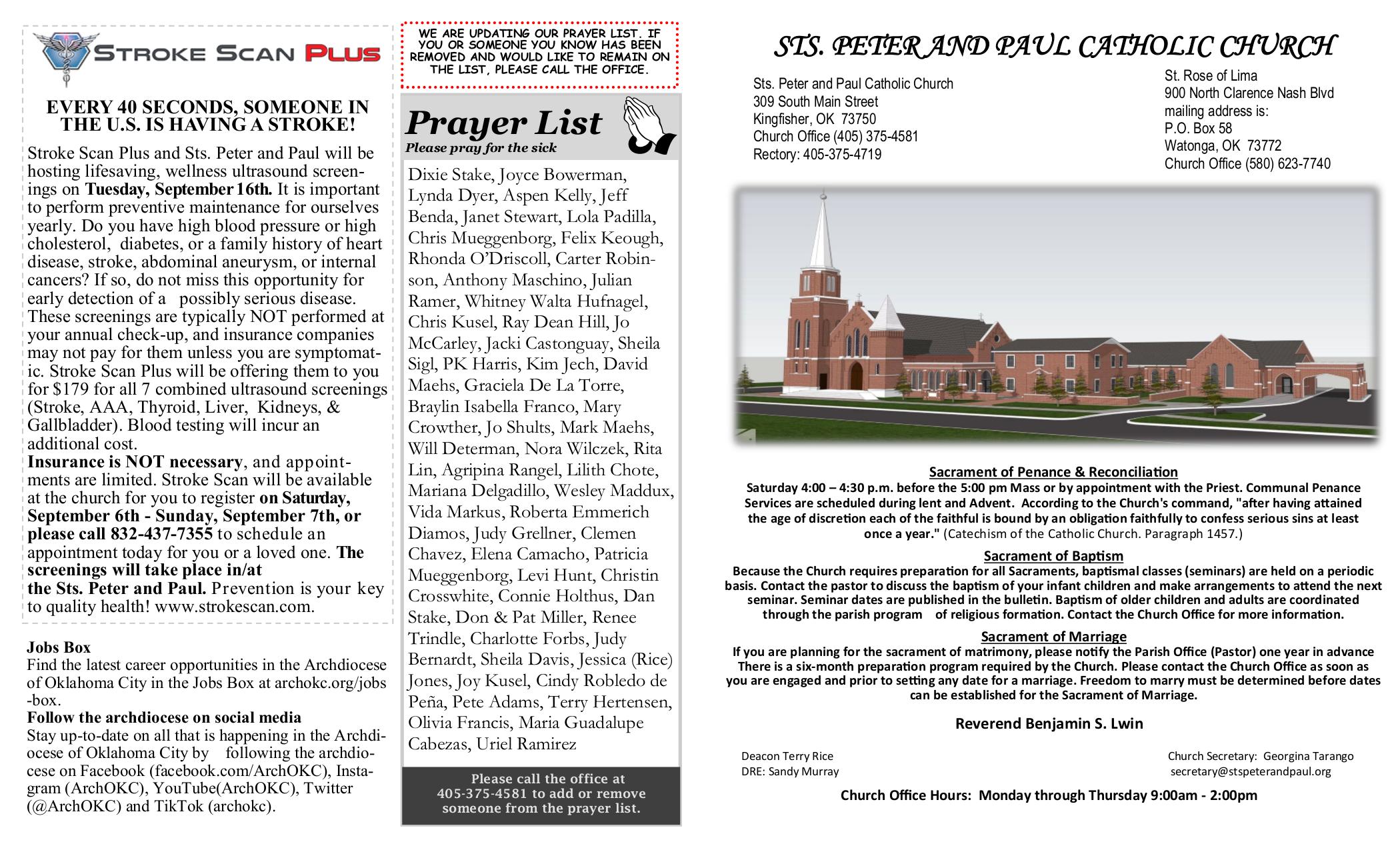 august 10, 2025 Bulletin