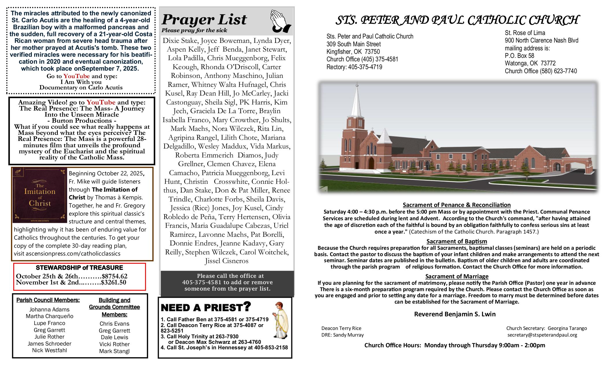 november 9, 2025 Bulletin