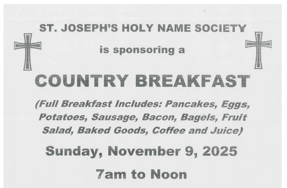 St. Joseph Holy Name Breakfast
