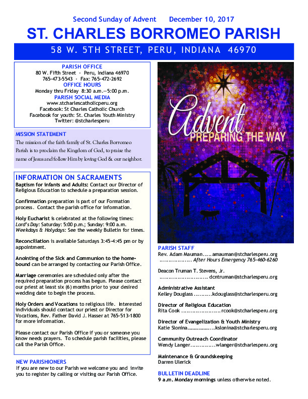 december 10, 2017 Bulletin