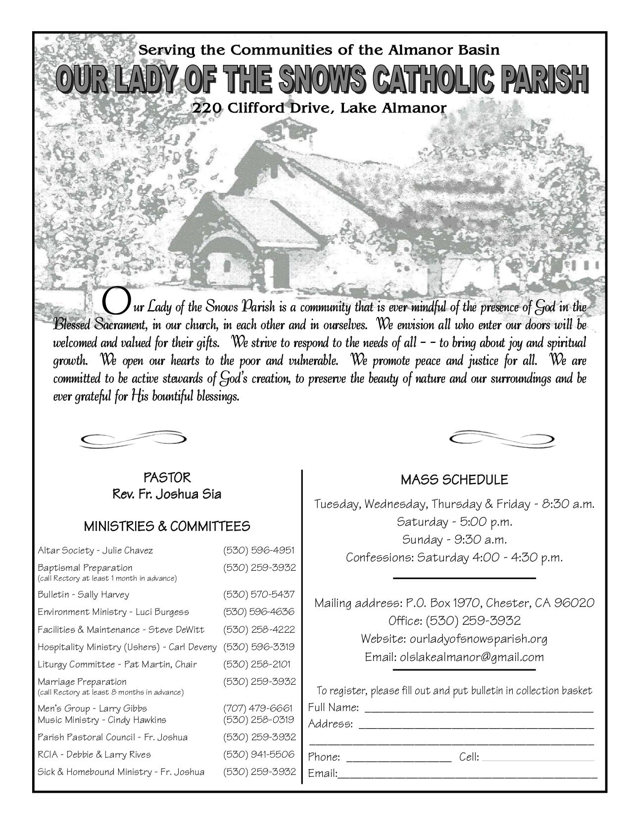 august 24, 2025 Bulletin