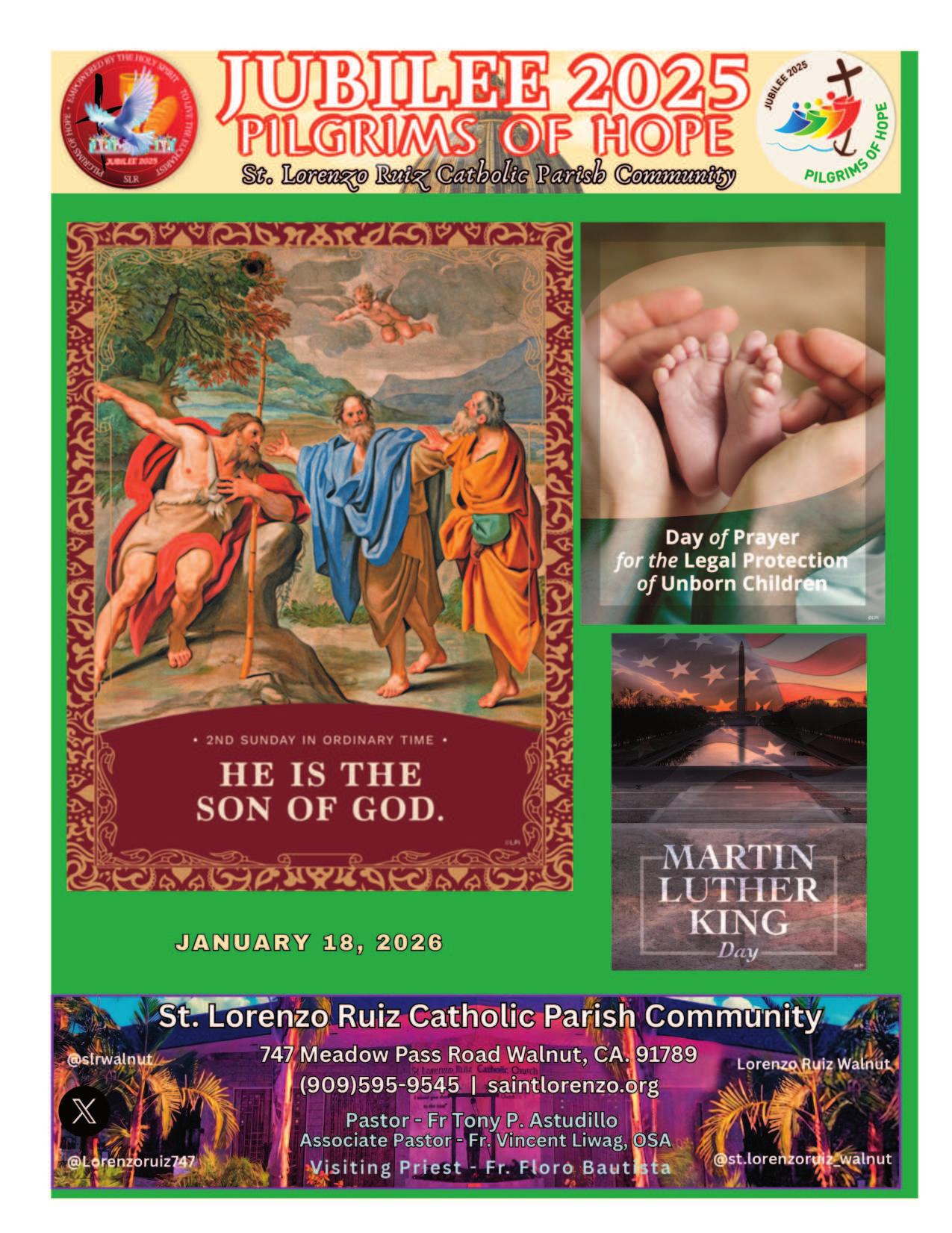 january 18, 2026 Bulletin