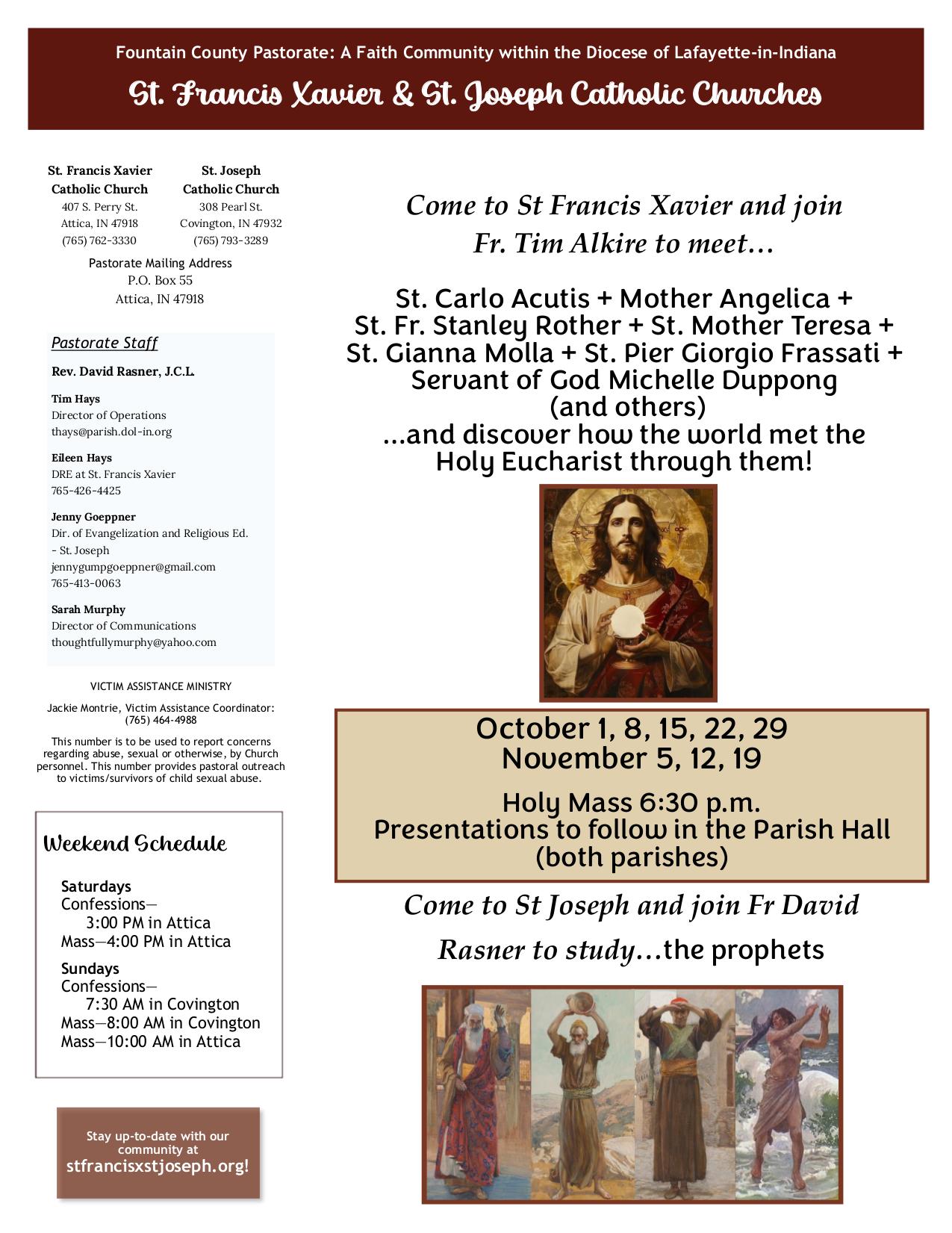 september 28, 2025 Bulletin
