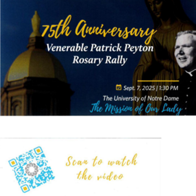 75th Anniversary Ven. Patrick Peyton Rosary Rally
