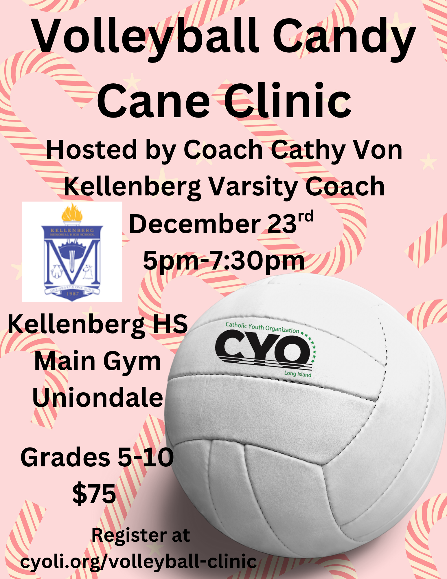 Volleyball Candy Cane Clinic