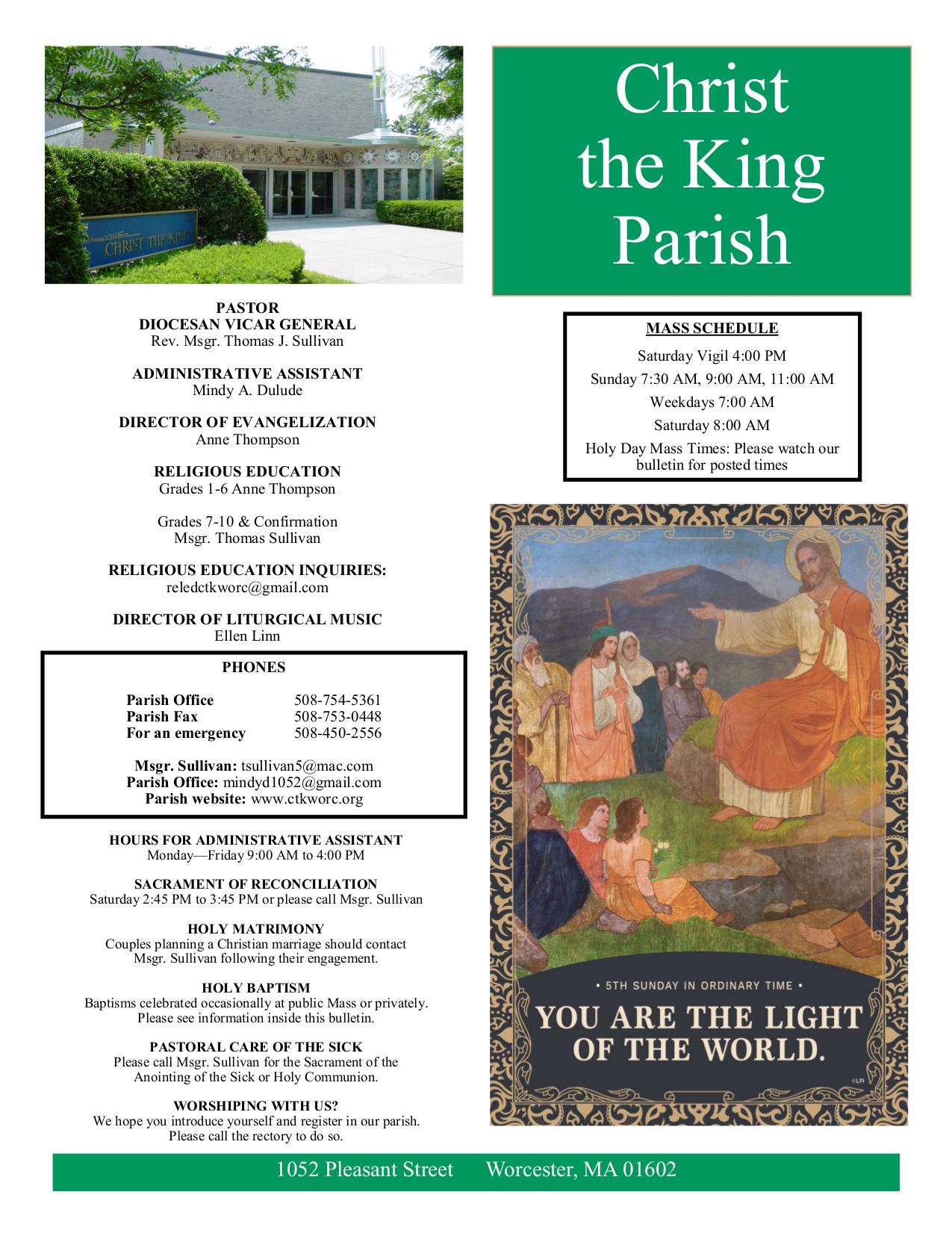 february 8, 2026 Bulletin