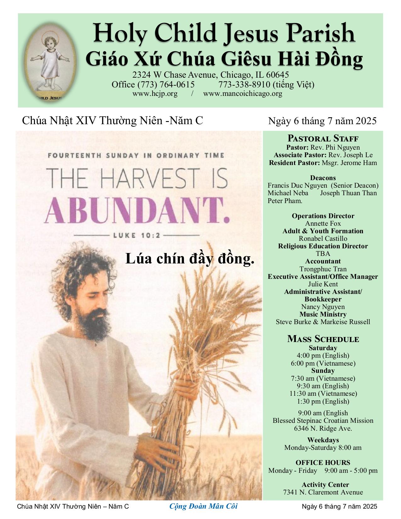 july 6, 2025 Bulletin