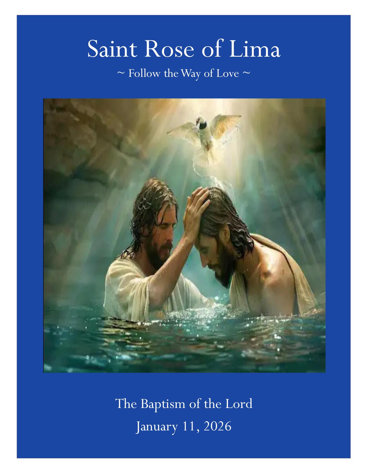 january 11, 2026 Bulletin