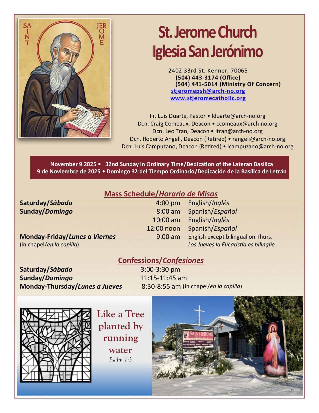 november 9, 2025 Bulletin