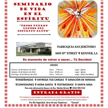 Seminario Vida en el Espíritu * Life in the Spirit Seminar in Spanish