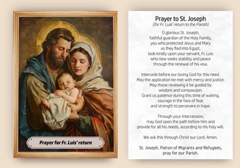 Day of Prayer for Fr. Luis' return to the Parish