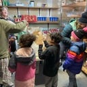 St. James Faith Formation Students Deliver Food to Woodland Community Food Pantry