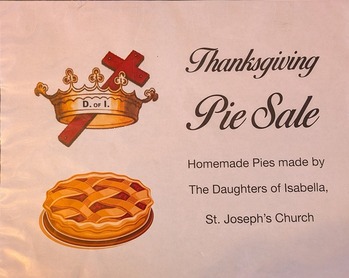 Thanksgiving Pie Sale
