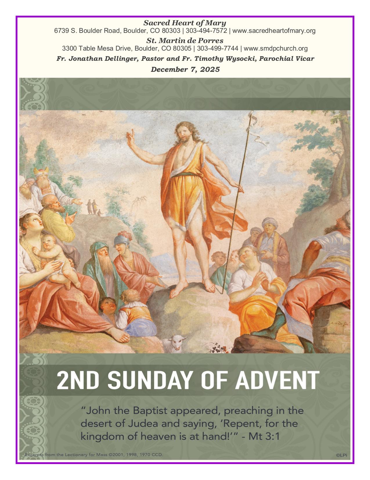 december 7, 2025 Bulletin