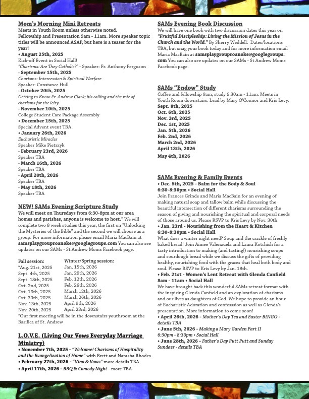 SAMs 2024-25 calendar page 2