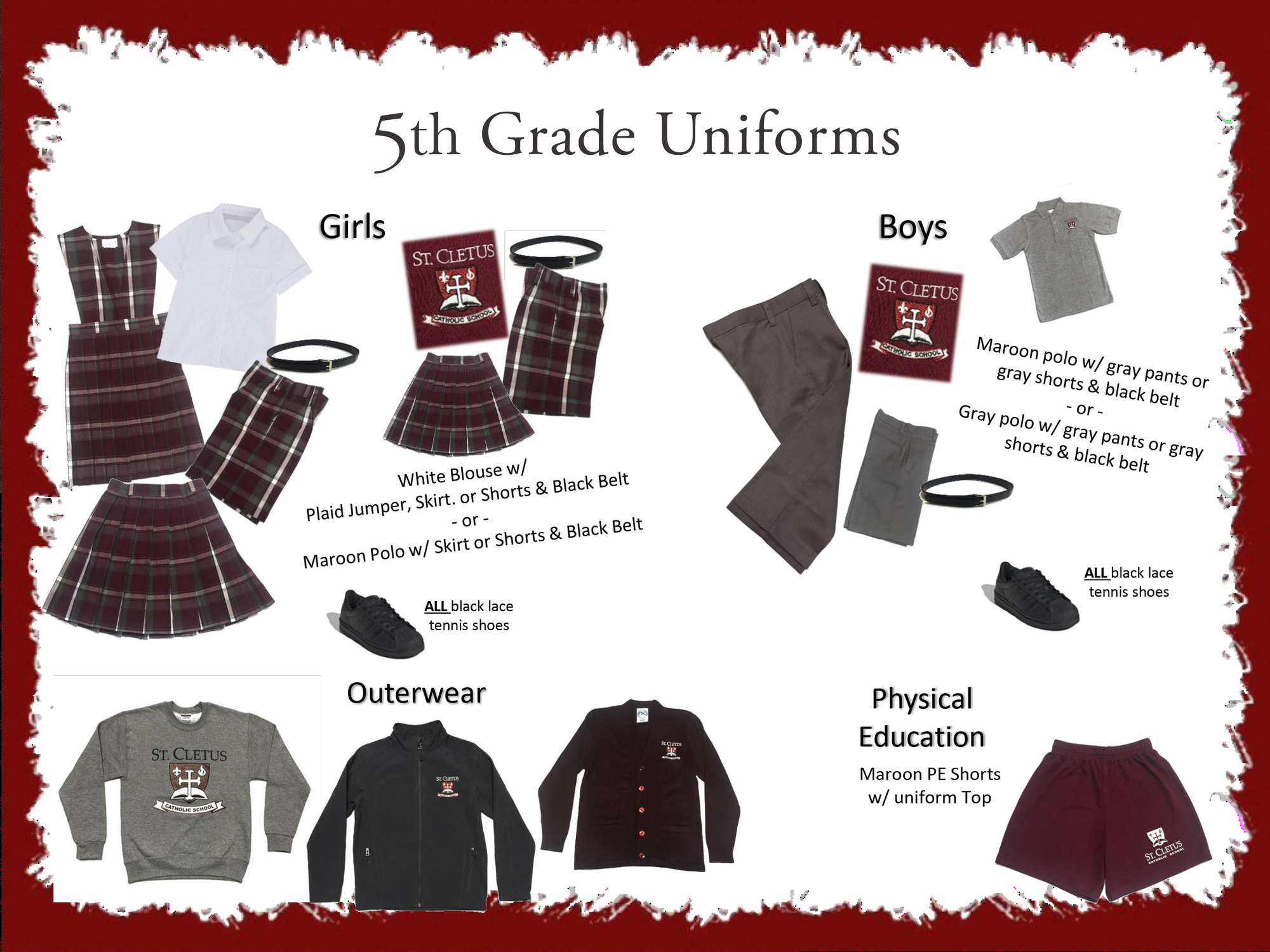 uniforms for fifth graders 