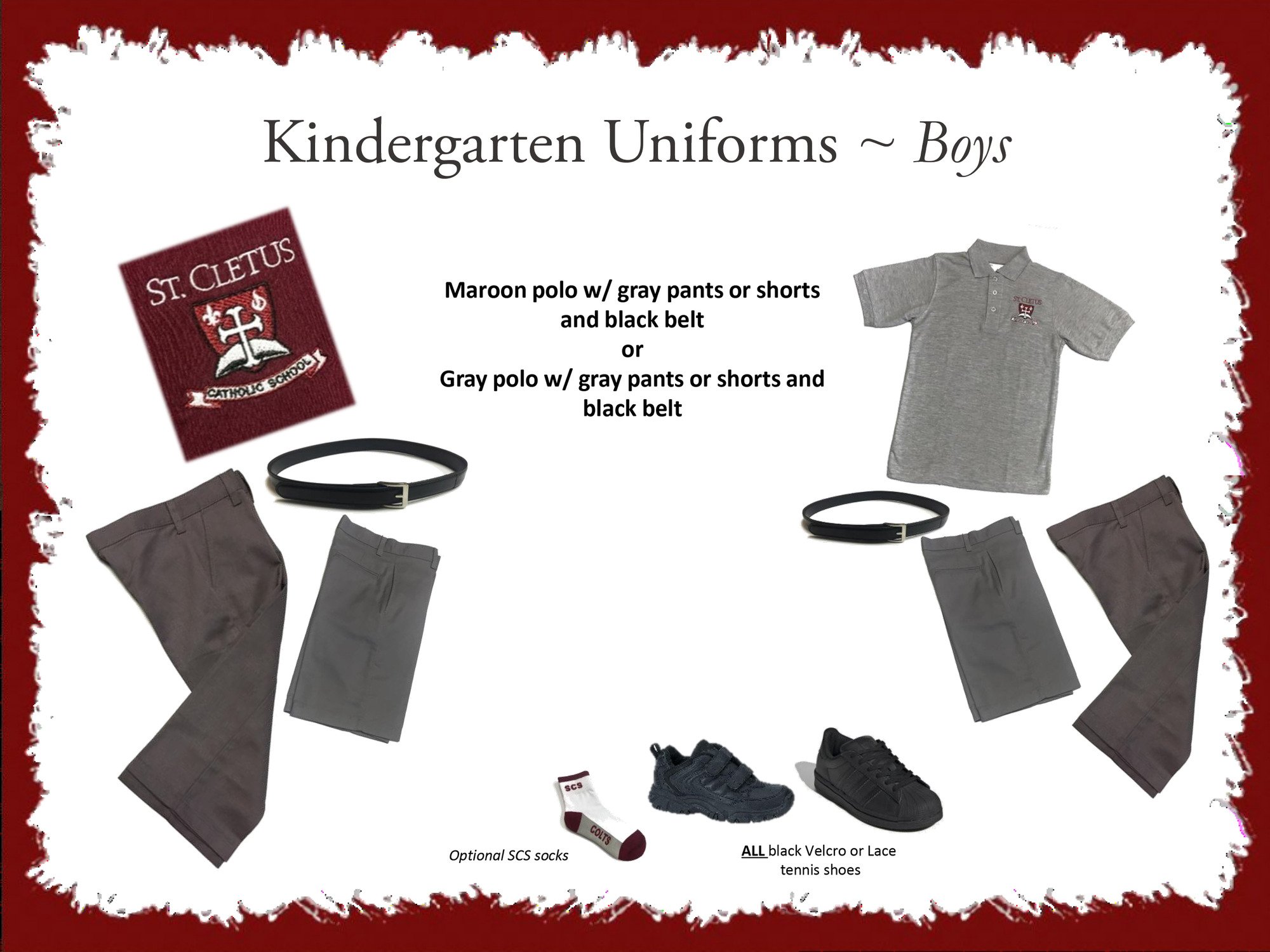 uniforms for kindergarten boys