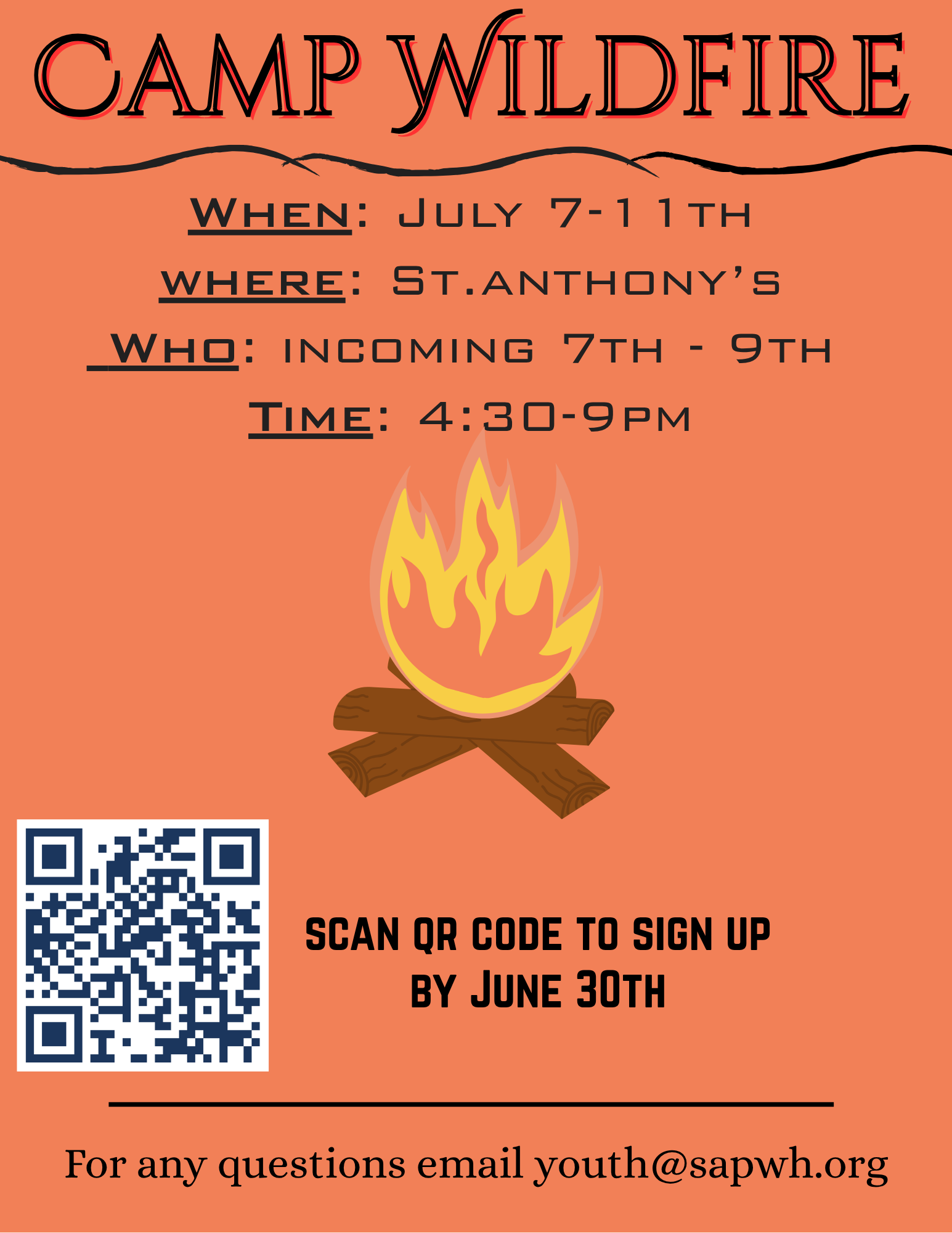Camp WildFire Flyer
