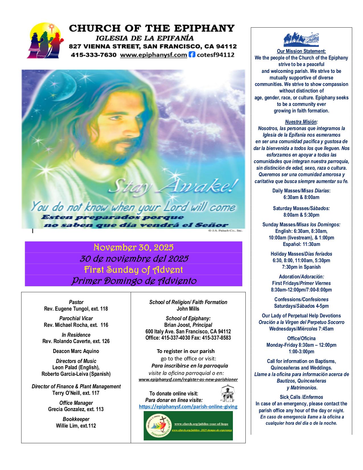 november 30, 2025 Bulletin