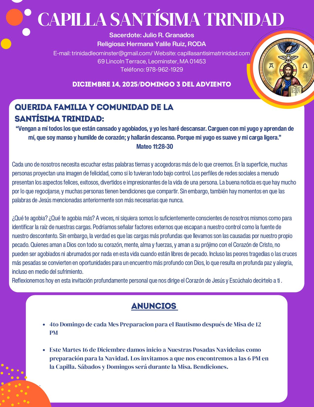 december 14, 2025 Bulletin