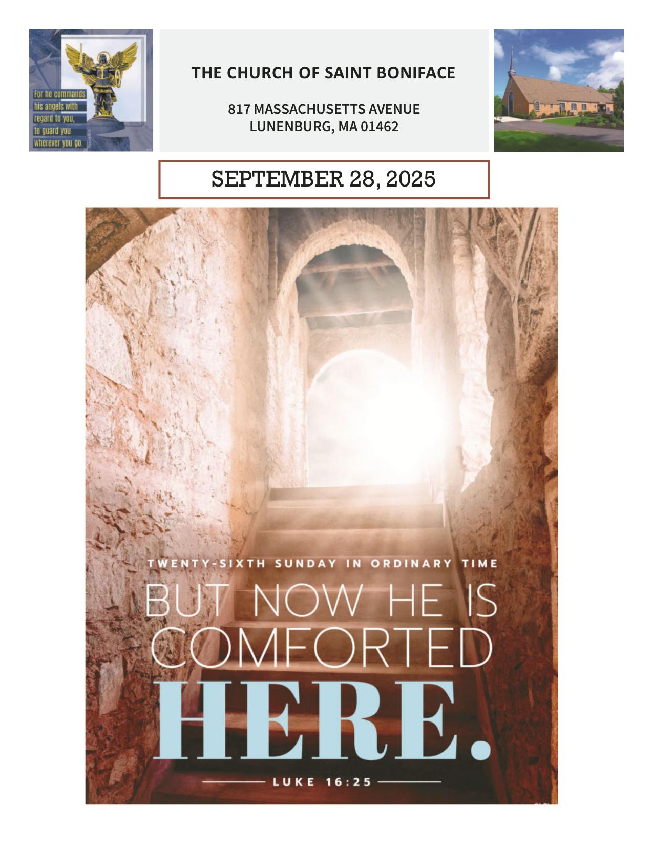 september 28, 2025 Bulletin