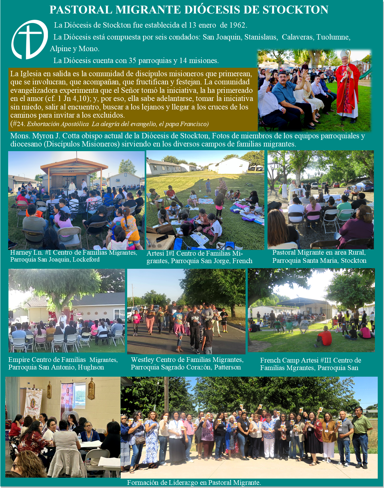 Campos Migrantes en la Diocesis de Stockton 2024-2025